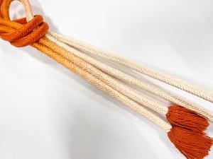 正絹　撚り房　手組帯締め